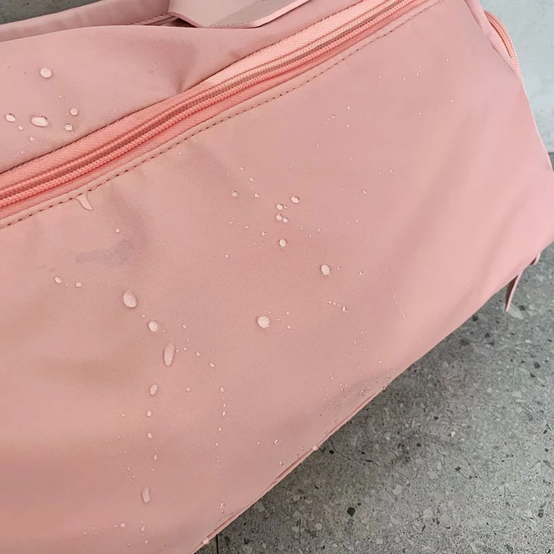 SNUGUG Outdoor Fitness Bag Waterproof Women Male Sports Bags For Shoes New Women Travel Handbag Tote Bag Nylon Pink Gym Bag Men