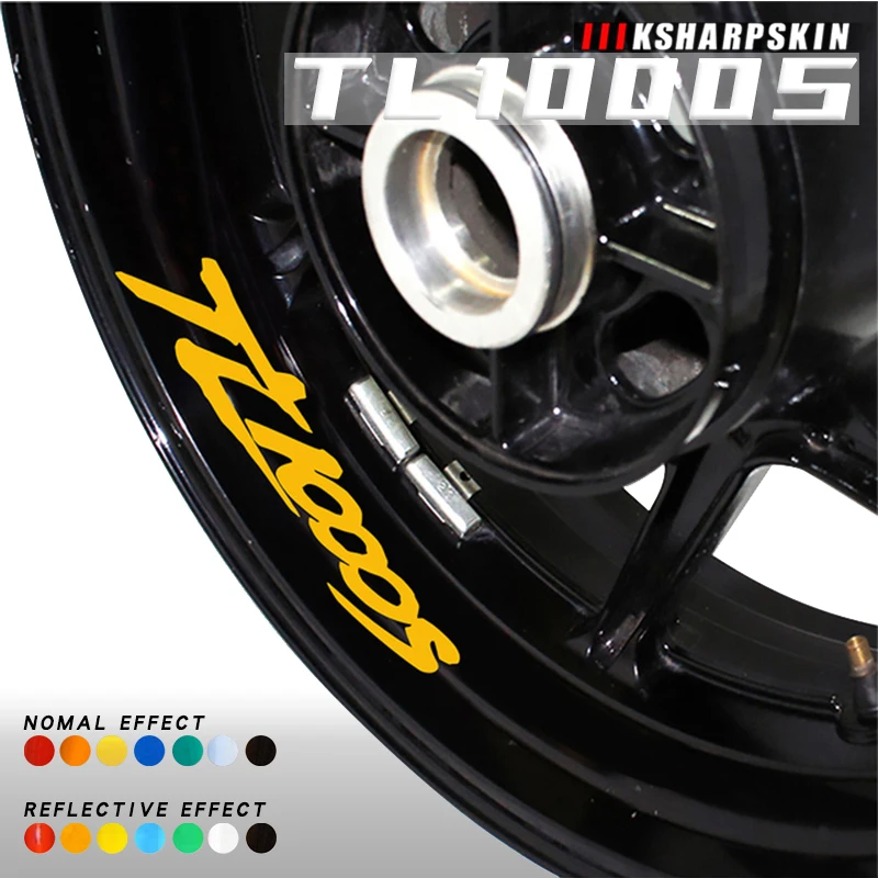 

Motorcycle wheel decoration logo stickers inner rim waterproof color decals night reflective film for SUZUKI TL1000S tl1000s