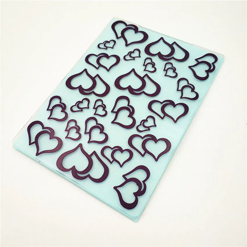 

10.5x14.5cm Purplelove Embossing folders Plastic bump Scrapbooking DIY Template Fondant indentation Cake Photo Album Card Make