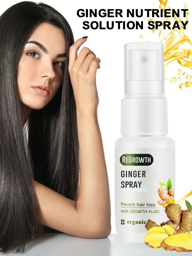 

Rapid-growth Ginger Spray Hair Growth Fluid Anti-loss Treatment Ginger Essence Avoids Hair Loss Rebrota Ginger Spray Eelhoe