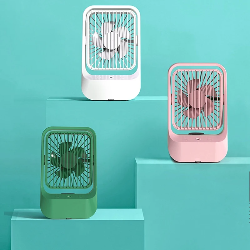 저렴한 휴대용 미니 USB 데스크탑 가습기 에어 쿨러 팬, 홈 오피스 워터 스프레이 가습 연무 냉각 팬