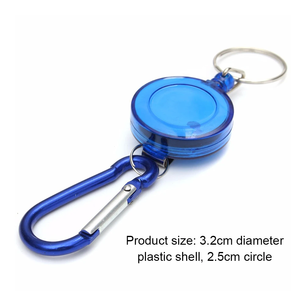 Металлический выдвижной брелок для ключей с защитой от кражи пряжка