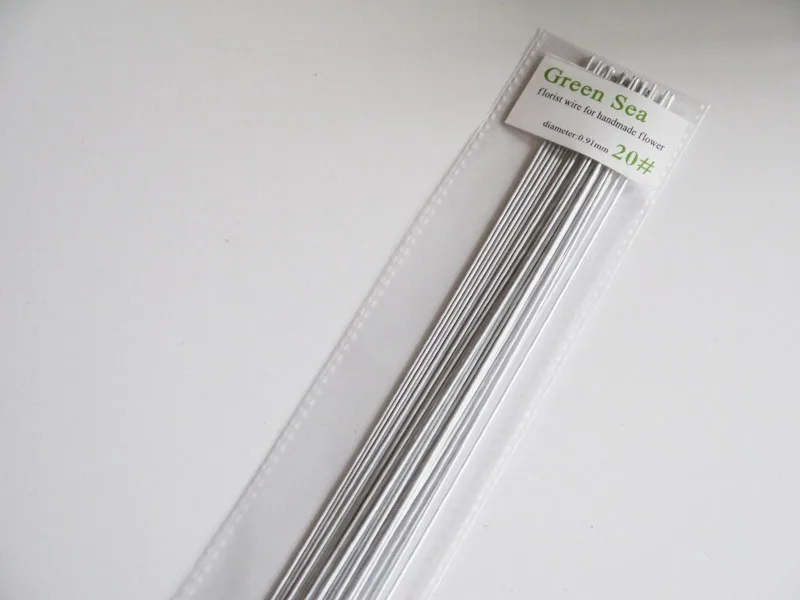 20gauge white floral wire 130 pieces per pack wedding flower | Дом и сад