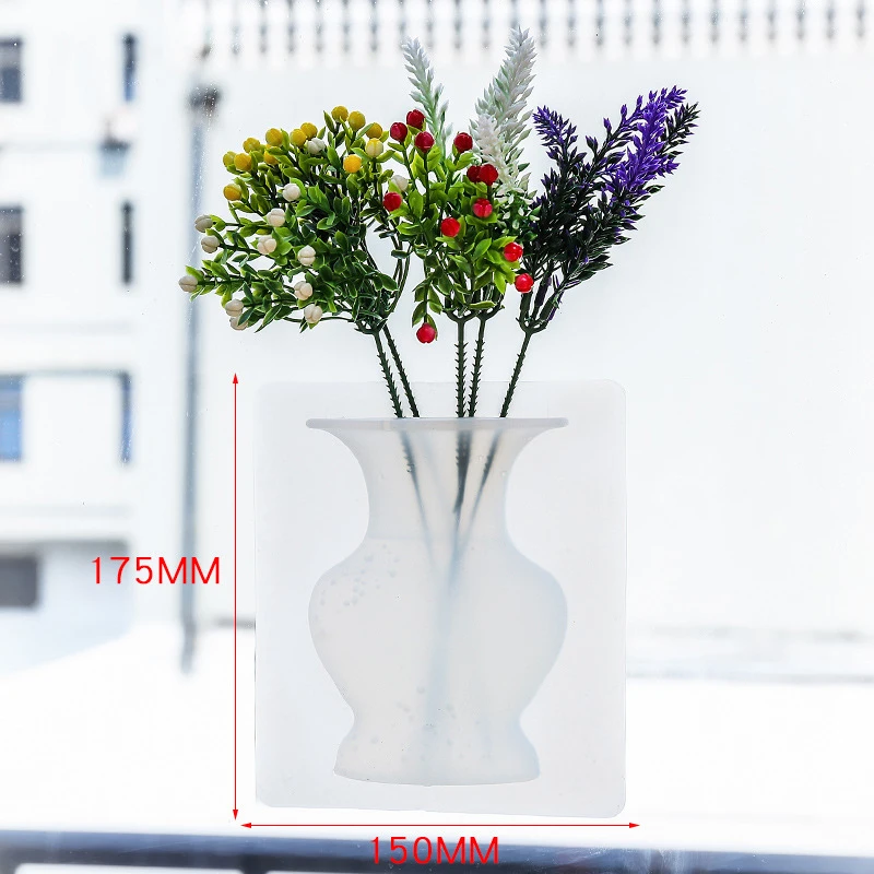 Волшебные вазы для растений контейнер цветов новая силиконовая липкая ваза клей