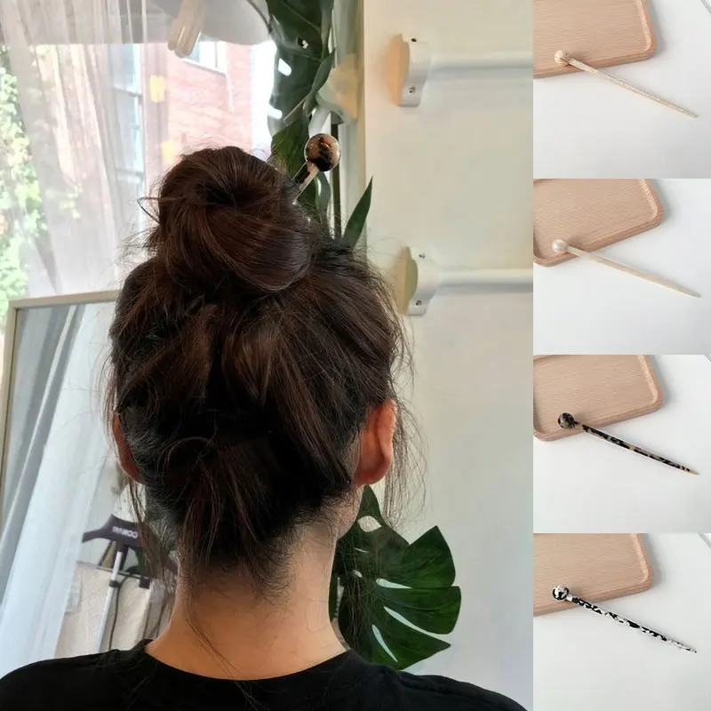 

Thin Hair Sticks Acetate Headbands For Women Elegance Lady Hairpins Fashion Hair Clip Hair Accessories Headwear Holder