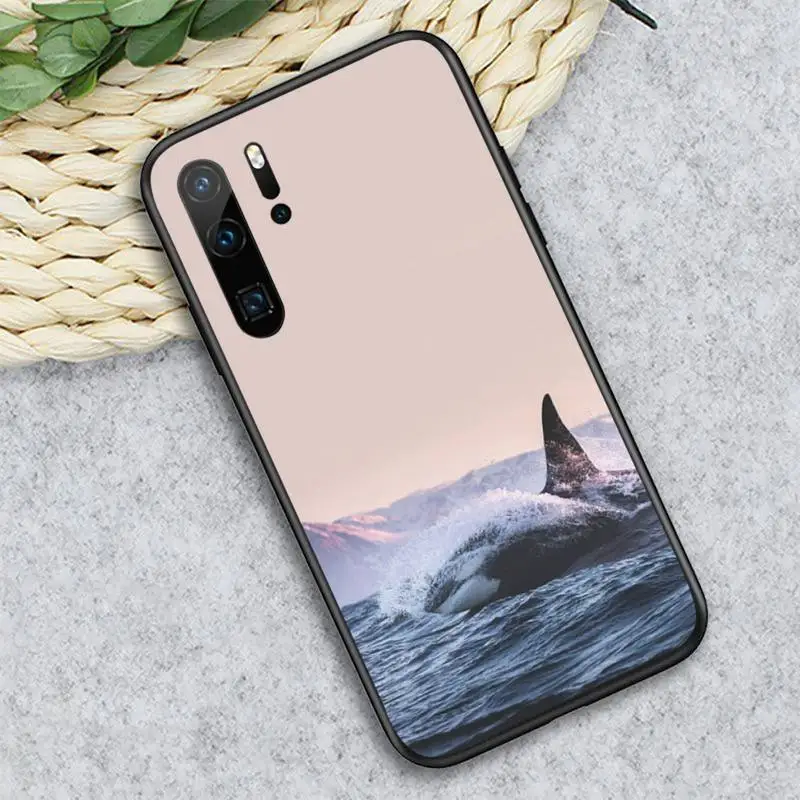 

Kick Whale Ocean Animal Phone Case For Huawei honor Mate P 10 20 30 40 i 9 8 pro x Lite smart 2019 nova 5t protective custom