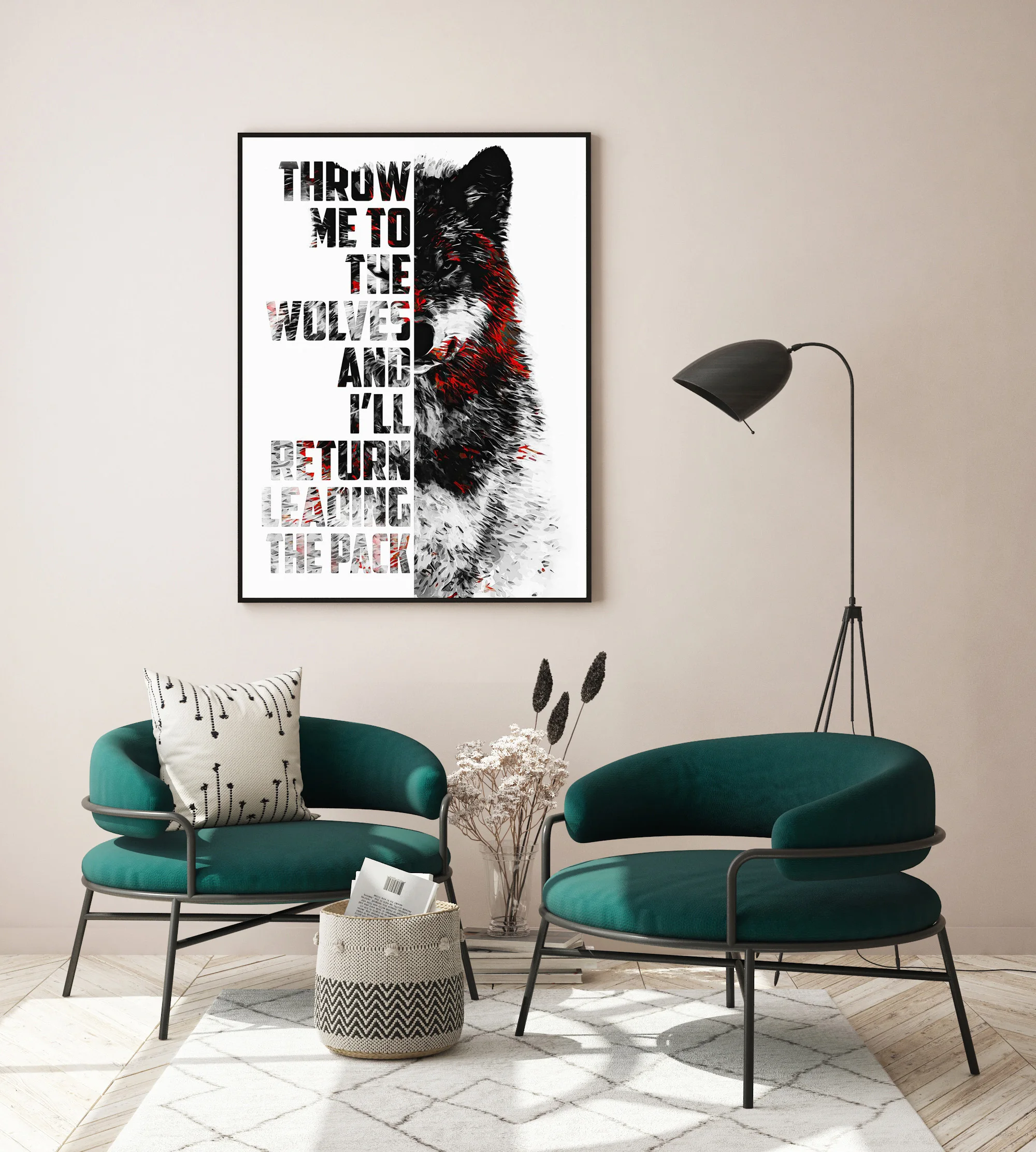 

HD Prints Canvas Painting Poster Wolf Quotes Animal Pictures Wall Art Modular Modern Style For Home Decor Living Room Framed