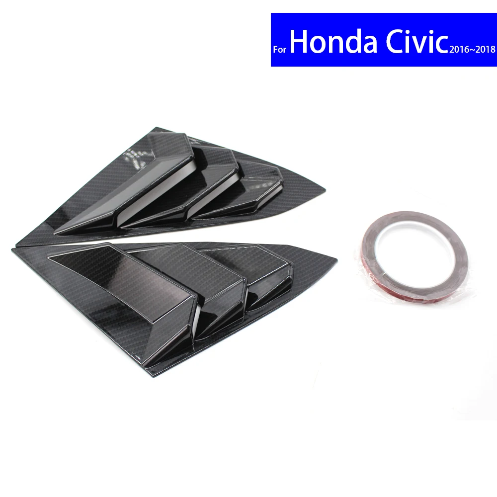 

Автомобильная накладка на вентиляционное отверстие для Honda Civic 2016, 2017, 2018, боковое окно, задняя накладная вентиляция