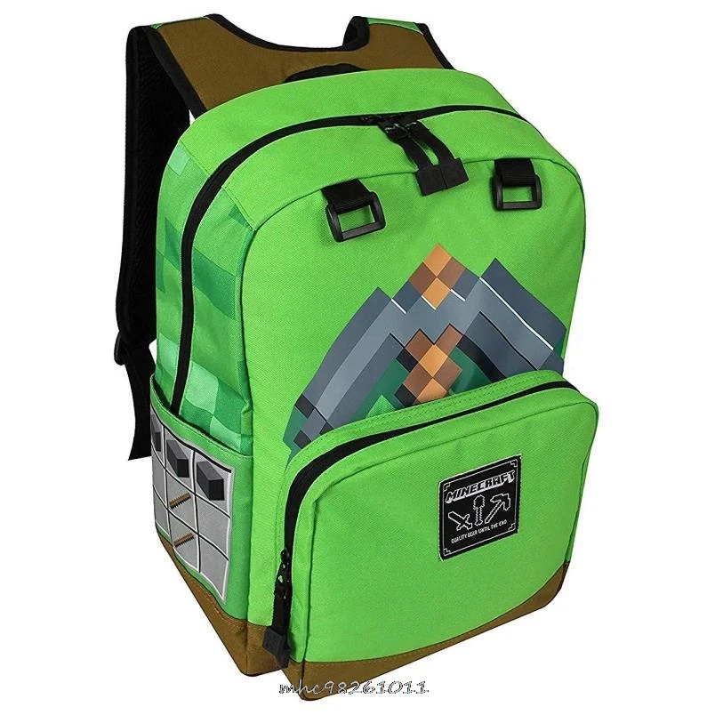 Новый игровой рюкзак Minecraft для мальчиков и девочек сумки начальной школы женская