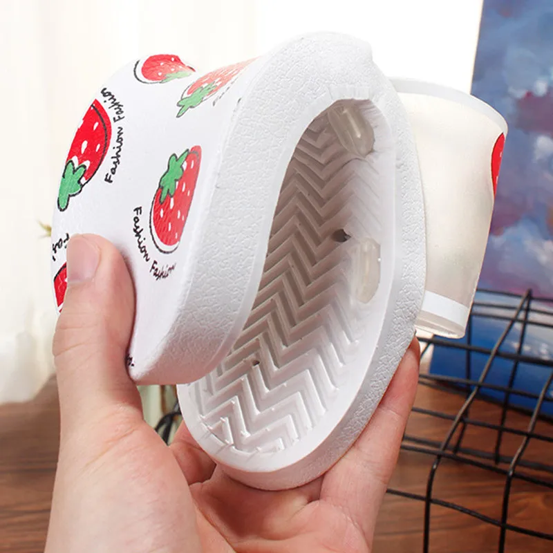 Summer Slippers Women Slides Female Shoes Cartoon Fruit Strawberry Pineapple Peach Girl Flip Flops Slide Sandals Beach Slides