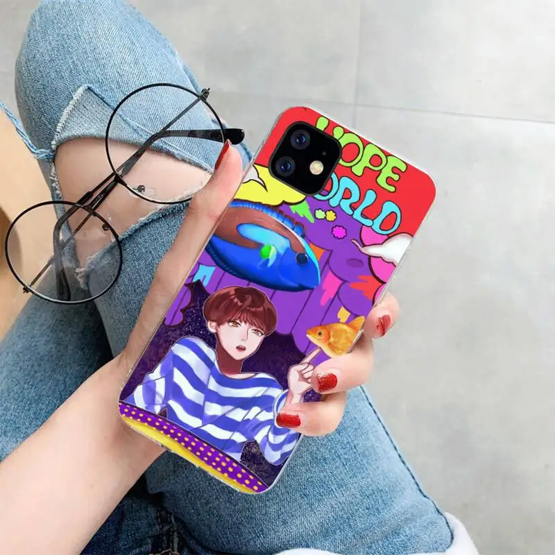 

NBDRUICAI Bangtan Boys Hope World Soft Silicone TPU Phone Cover for iPhone 11 pro XS MAX 8 7 6 6S Plus X 5S SE XR cover