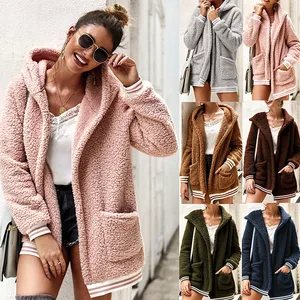 Женское свободное Фланелевое пальто на молнии, демисезонная однотонная облегающая куртка оригинального дизайна с длинными рукавами