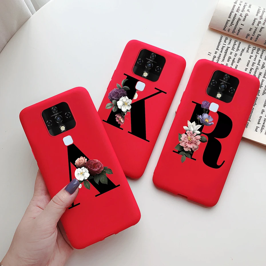 

Чехол для Tecno Camon 16 Pro CE7, Мягкий Силиконовый ТПУ чехол с милыми буквами и матовым покрытием для Tecno Camon16 Pro, чехлы 6,8 дюйма, чехол для телефона