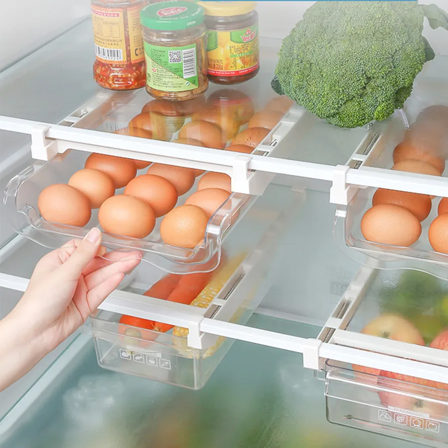Boîte de rangement des œufs au réfrigérateur  en plastique  stockage des aliments  conteneur