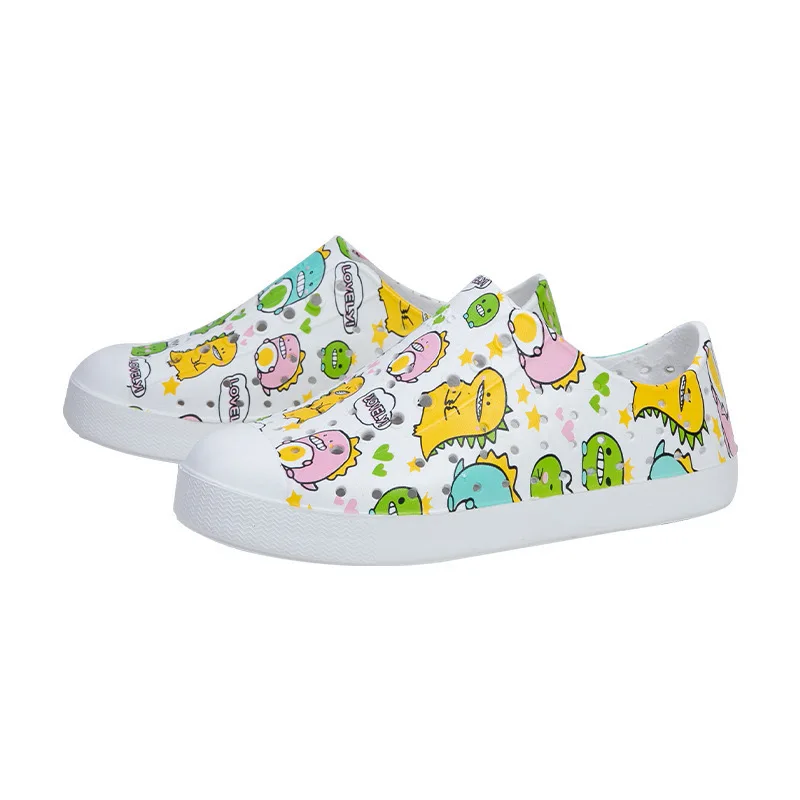 

2021 Summer New Children's Fashion Casual Shoes Boys and Girls Breathable Soft Bottom Non-slip Cartoon Kids Hole Shoes CS238