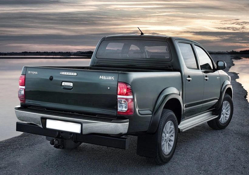 Боковая ступенчатая Беговая плата для Toyota Hilux Vigo 2008 2015 алюминиевый сплав надежное