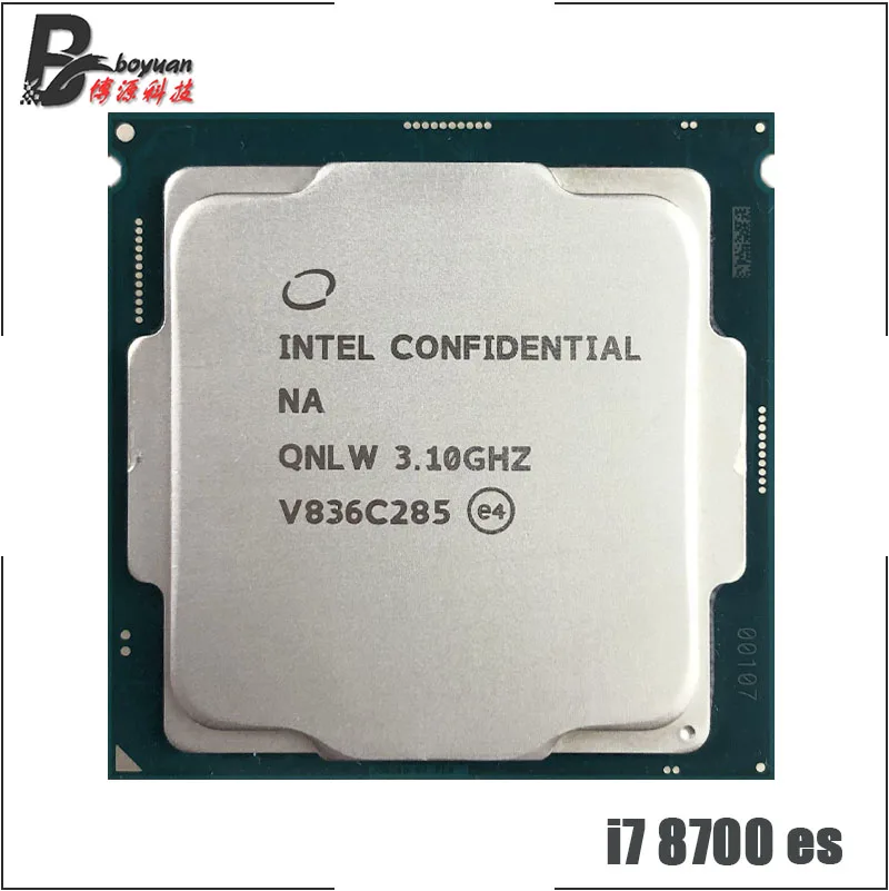 Процессор Intel Core i7-8700 es i7 8700 es i7 8700es QNLW 3,1 GHz шестиядерный процессор с двенадцатью резьбой L2 = 1,5 M L3 = 12M 65W LGA 1151