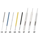 Иглы одноразовые для татуажа, 1R2R3R5R7R3F4F6F, 100 шт.