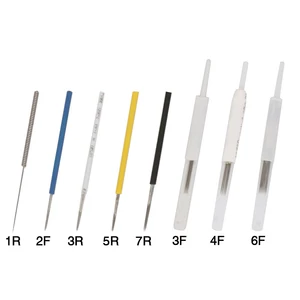 Иглы одноразовые для татуажа, 1R2R3R5R7R3F4F6F, 100 шт.