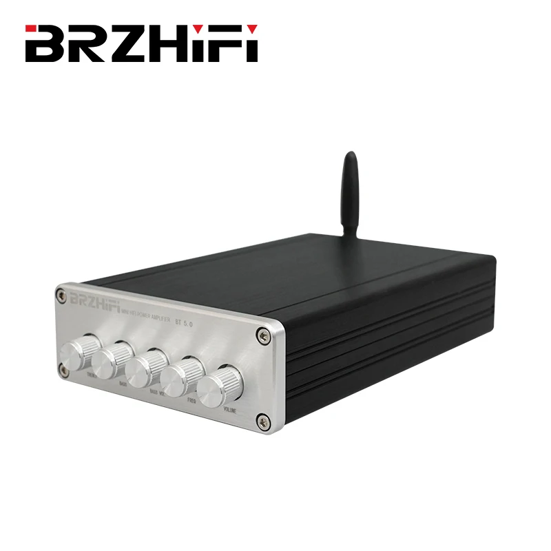 

BRZHIFI Audio Hot Sell DP1 TPA3116 2.1 Class D Mini Digital Power Amplifier Bluetooth 5.0 Output 50W*2 100W Stereo Amplificador