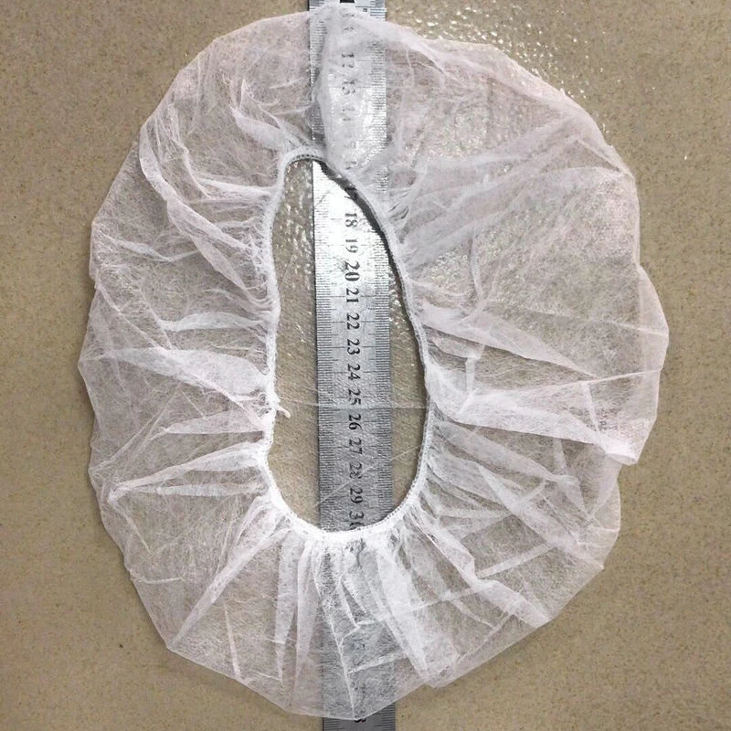 100 шт. нетканые одноразовые шапочки для душа с двойной лентой плиссированная