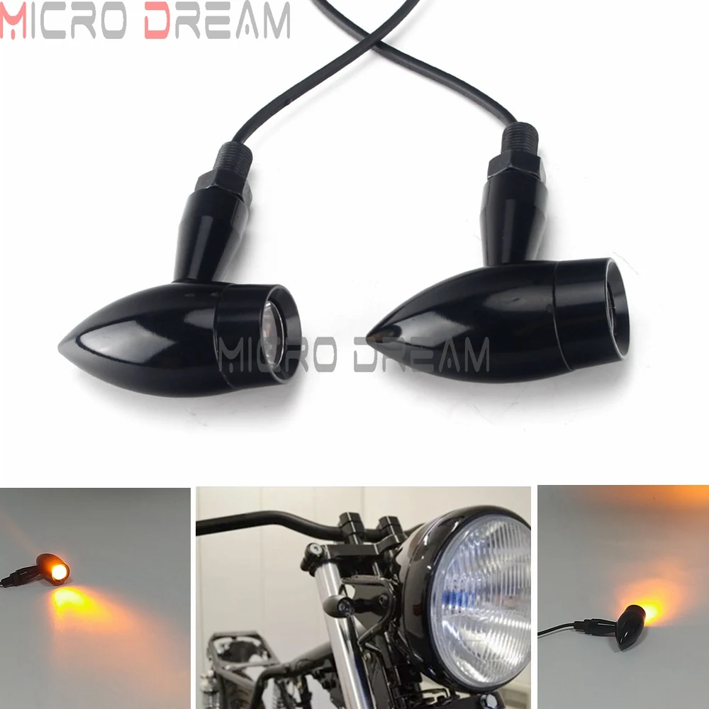 

2 шт., универсальные светодиодные лампы для мотоцикла, для Harley, Yamaha, Suzuki, Kawasaki