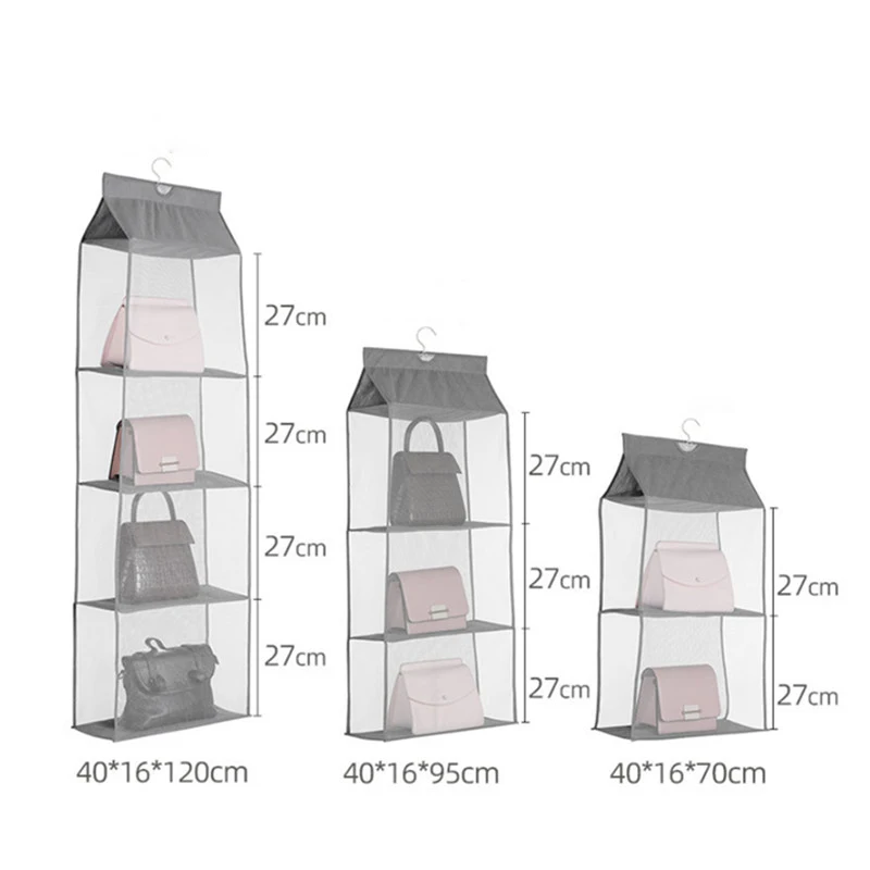 

Multifunctional Hanging Storage Hanging Bag Leather Bag Storage Organizer Closet Three-dimensional Tote Bag Pendant Organizer