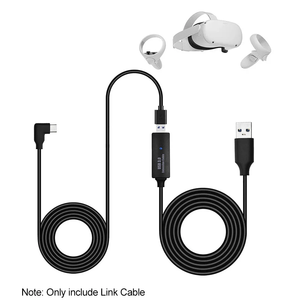 

26ft Link Cable With Signal Booster Home Stable Transmission HD Cameras Gaming PC Fast Charge VR Accessories For Quest 2