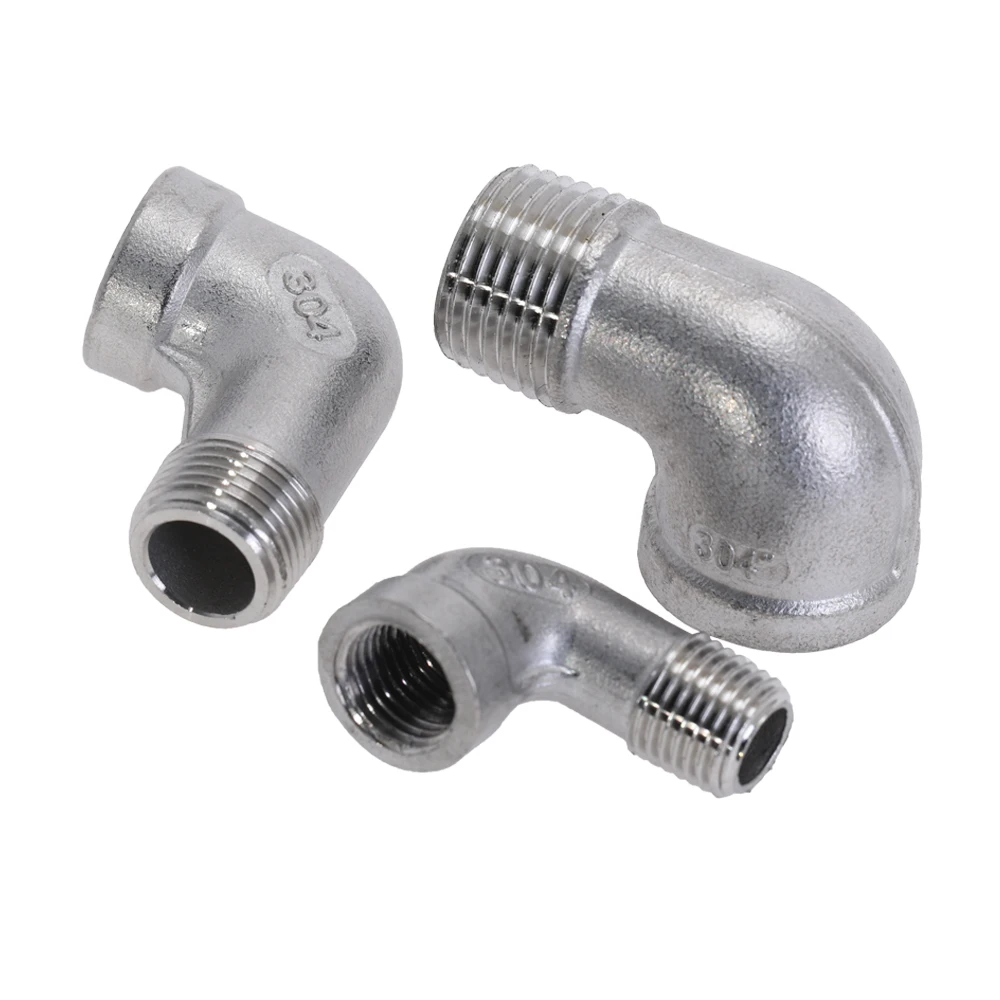 304 нержавеющая сталь 90 градусов трубы фитинги 1/4 'ɱ/2'' DN8 DN10 DN15 DN20 |
