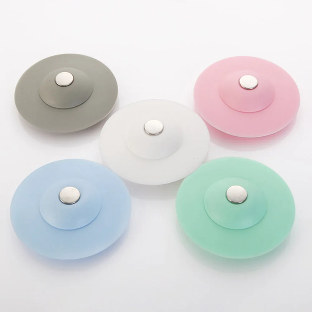 

10pcs Anti-clogging Sink Filter Plug Silicone Drain Plug Cover Floor Drain Hair Stopper Hair Catcher Sink Strainer Plug