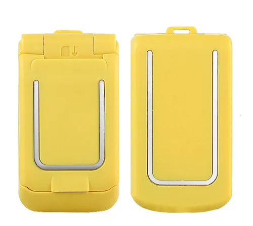 Yellow Раскладушка маленький мини флип мобильный телефон Bluetooth dialer кнопочный gsm дешевый волшебный голос одна sim Разблокировка мобильного телефона - Цвет: Yellow