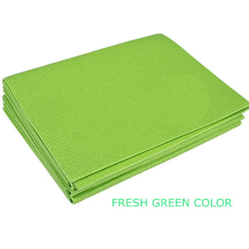 Мини-складываемый Коврик для йоги ПВХ нескользящий коврик гимнастики танцев