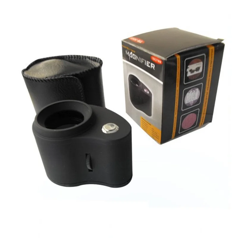 Увеличительный 10x оптический светодиодный освещенный увеличитель портативное