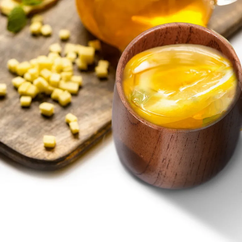 Японский стиль натуральная деревянная чашка многоразовая Экологичная для чая