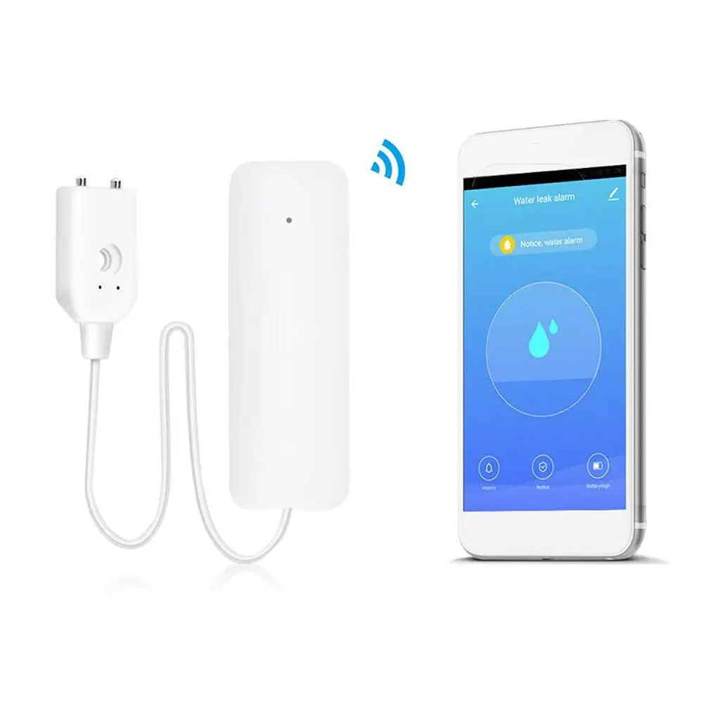 

Tuya Home Alarm Water Leakage Alarm Independent WIFI Leak Detector System Alarm Alert Security Water Flood Sensor Overflow L9U0