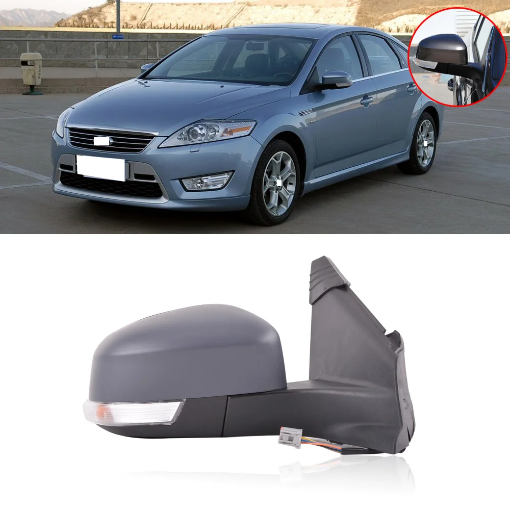 Боковое зеркало заднего вида CAPQX с проводом 7/9/11 для Ford Mondeo 2007 2012 ручное или