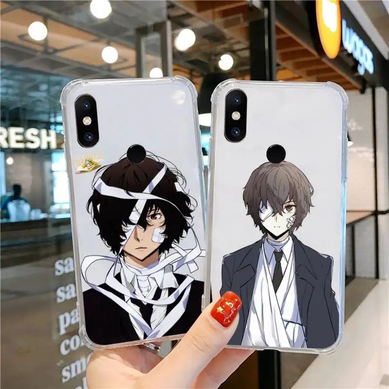 

Bungo Stray Dogs Phone Case Transparent For Xiaomi CC 9 11 MAX3 Mix3 MIX2 6X 8 5x 10S 11 10 X SE lite Pro