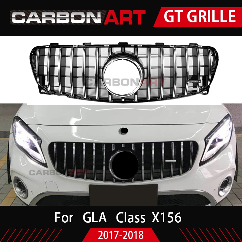 Передняя решетка для автомобилей 2017 + GLA X156 Gt передняя подходит бампера шрифа Mercede