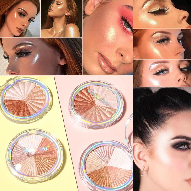 

Baking Powder High Gloss Powder Enhancement Silhouette Trimming Pressed Powder Contour Face Powder 1pc
