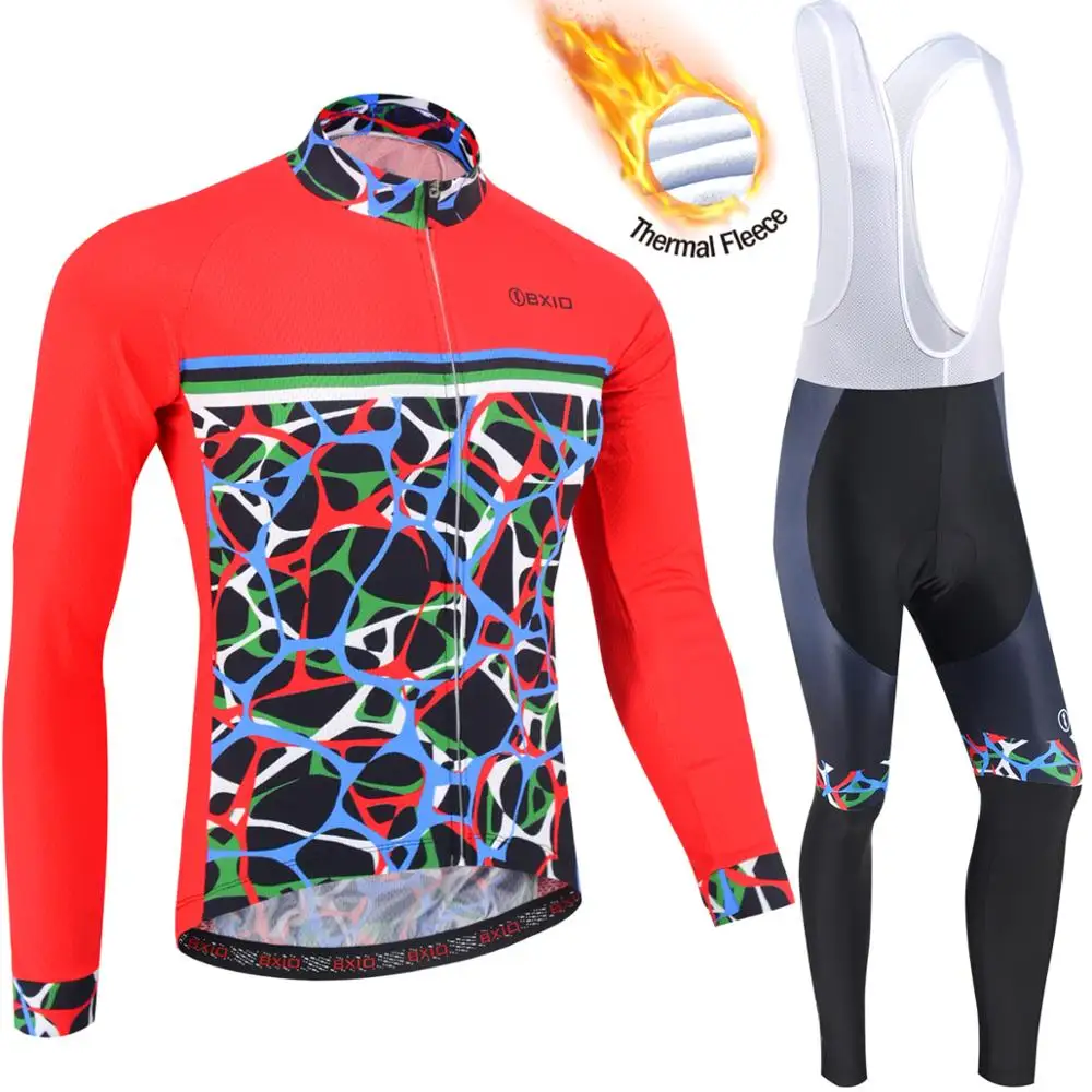 BXIO брендовая Теплая Флисовая одежда для велоспорта зимняя теплая с длинным