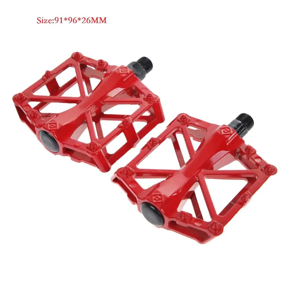 

Mountain Bike Pedals MTB Pedals BMX Bicycle Flat Aluminum Alloy Pedal Nylon Multi-Colors MTB Bike Bearing Pedals Bicycle Parts