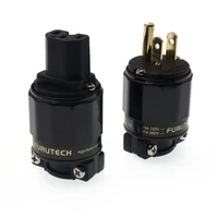 furutech fi 11m n1 fi 11 n1g audio power plug 24k gold plated iec connector plug 15a125v