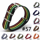 Ремешок нейлоновый для наручных часов, Универсальный сменный Браслет в стиле милитари для часов Zulu, 16 мм 18 мм 20 мм 22 мм