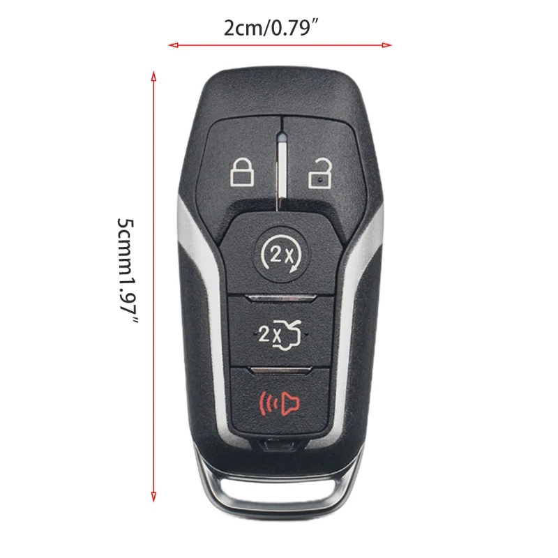 

Button Smart Remote Car Key Shell Fob Compatible with Ford-Taurus Replacement Key Case Cover