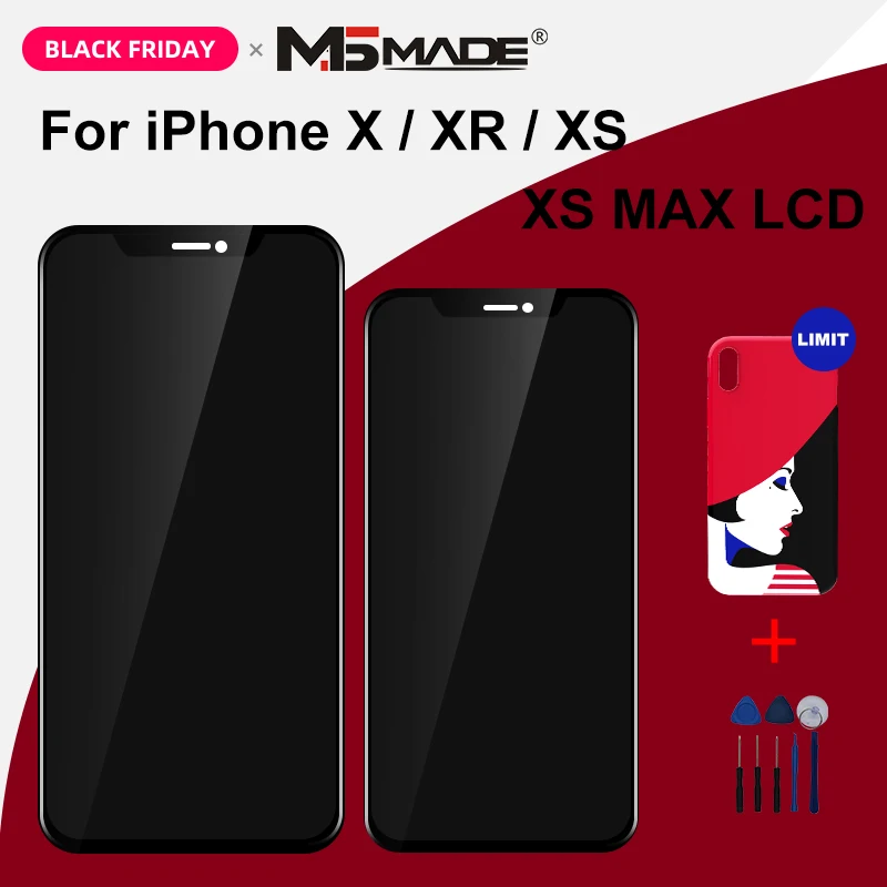 AAAAA OEM OLED для iPhone X XS XR MAX ЖК дисплей сенсорный экран Замена с 3D сенсорным