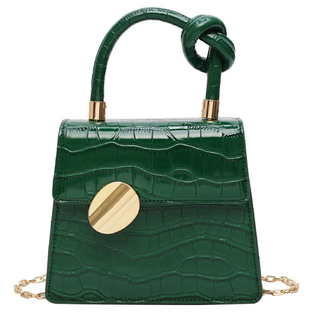 Качественные кожаные сумки через плечо с каменным узором для женщин сумка