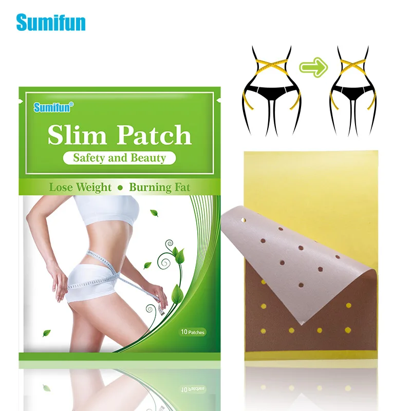 

Sumifun 10pcs/Bag Slimming Patch Slim Navel Stick Diet Products Weight Loss Burning Fat Patches Hot Body Slim Patches K04201