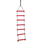 Детская веревочная лестница, лестница лестничная веревка с 6 ступеньками для