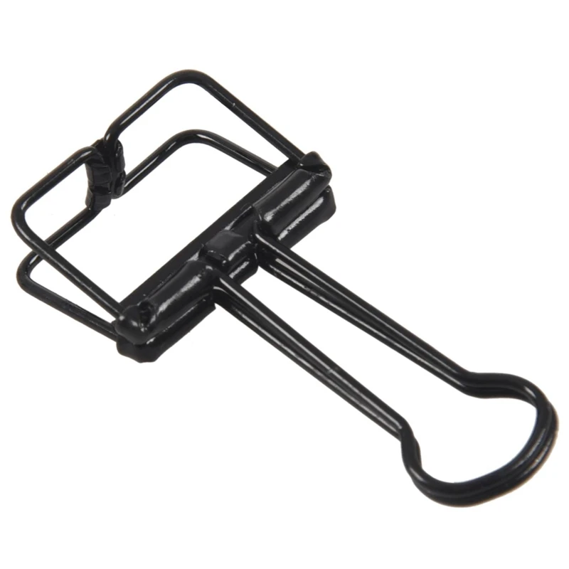 

24 Pcs Reusable Paper Clips Small Skeleton Clips Binder Clips Dovetail Metal Clip, 12 Pcs Black & 12 Pcs Gold