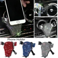 bling phone holder for car vent mount air outlet cradle compatible with iphone xs max xr x 8 8 7 7 se 6s 6 6 5s 4 samsung